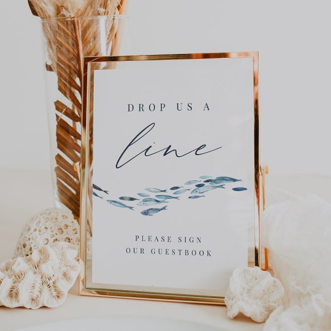 Drop Us A Line | Coastal Fish Guestbook Sign (Creator Uploaded)
