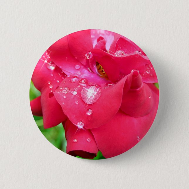 Droplets on Petals Badge (Front)