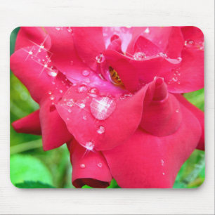 Droplets on Petals Mouse Mat