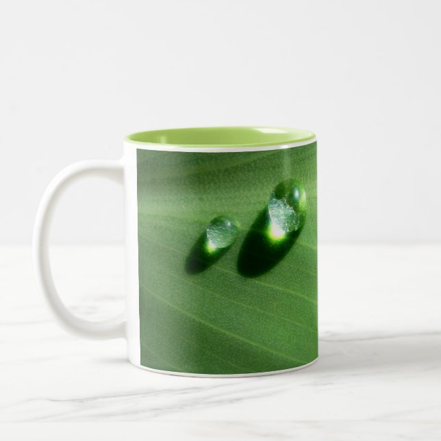 Droplets Two-Tone Coffee Mug (Left)