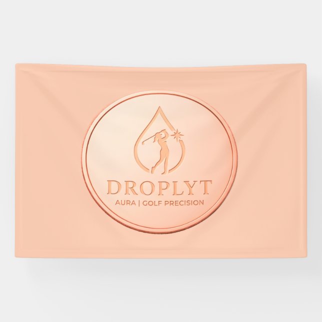 Droplyt Golf Aura Logo Banner (Horizontal)