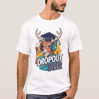 Dropout Deer – Kanye West Inspired Hip Hop Cartoon T-Shirt