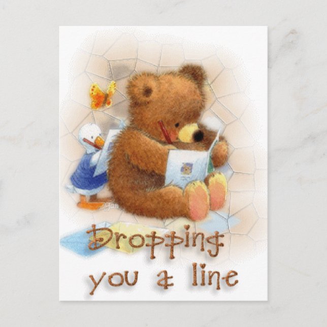 Dropping a Line Postcard (Front)