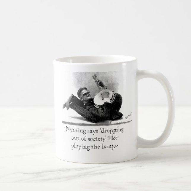 'dropping out of society' mug (Right)