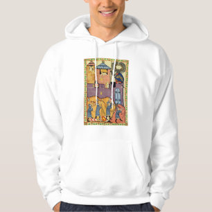 Dropping Rocks, 14th Century Codex Manesse Hoodie