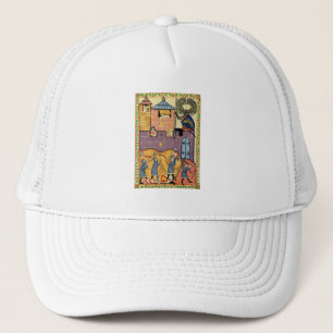 Dropping Rocks, 14th Century Codex Manesse Trucker Hat