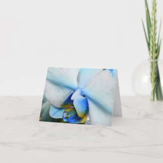 Drops on Blue Orchid Card