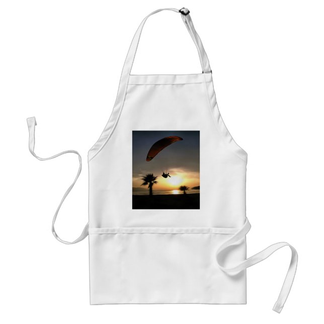 Dropzone At Dusk Adventure Paraglider Art Standard Apron (Front)