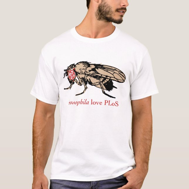Drosophila Love PLoS T-Shirt (Front)