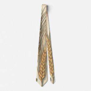 Drought Resistant Wheat Plant, Vintage Agriculture Tie
