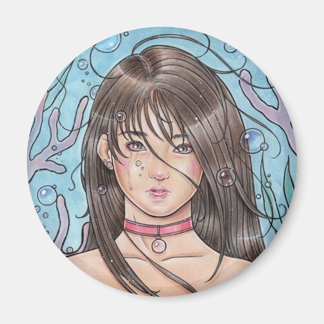 Drown Mermaid Magnet (Front)