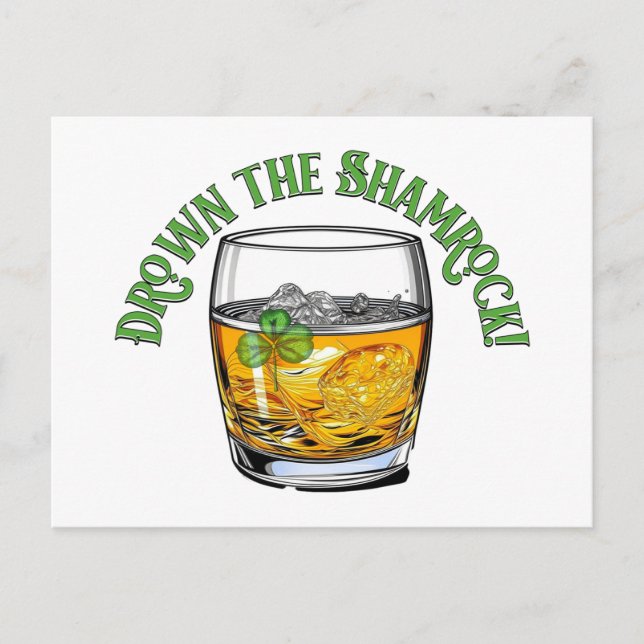 Drown the Shamrock Sheelah’s Day Postcard (Front)