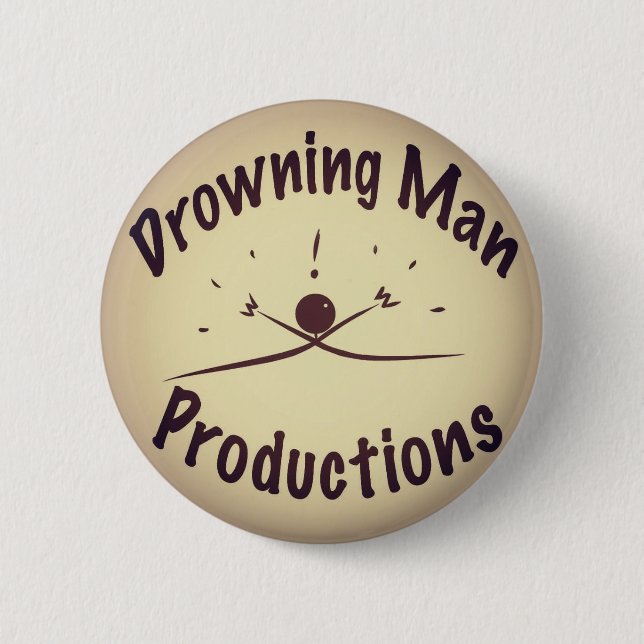 Drowning Man Productions Button (Front)