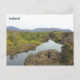 Drowning Pool, Þingvellir National Park, Iceland Postcard