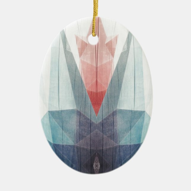 Drowning Tulip Ceramic Tree Decoration (Front)