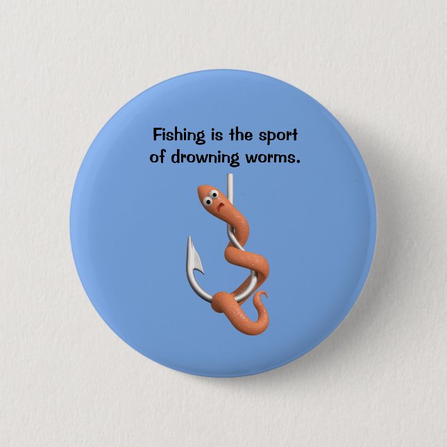 Drowning Worms Button (Front)