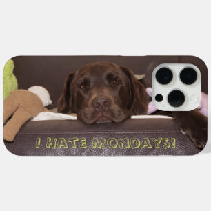 Drowsy Chocolate Lab With Toys iPhone 15 Pro Max Case