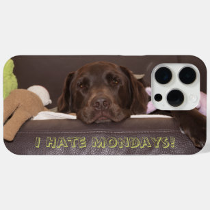 Drowsy Chocolate Lab With Toys iPhone 15 Pro Max Case