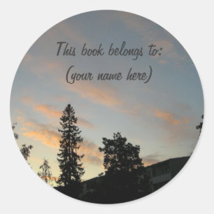 Drowsy dusk classic round sticker