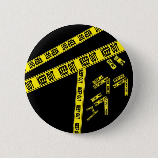 DRRR! KEEP OUT Button (Front)