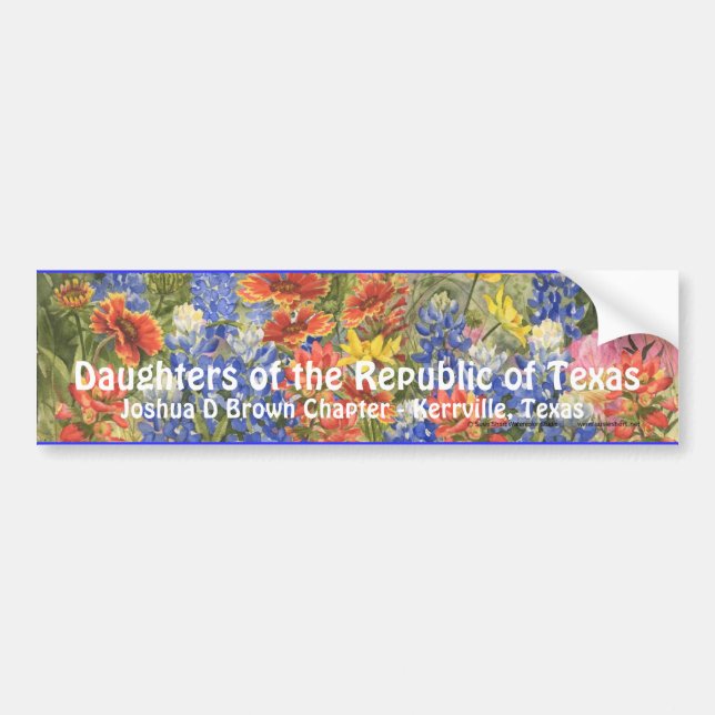 DRT TexasWildflower Bumpersticker Bumper Sticker (Front)