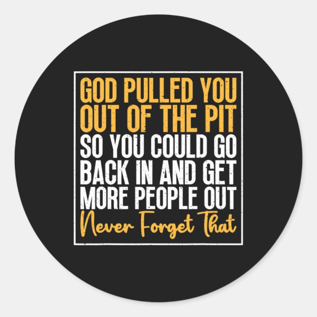 Drug Addiction Awareness To Stop Overdose Motivati Classic Round Sticker (Front)