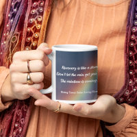 Drug Addiction Recovery Motivational Quote Rainbow