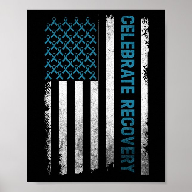 Drug Alcohol Addiction Recovery Celebrate Recovery Poster (Front)