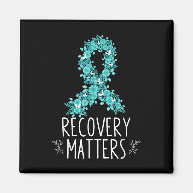 Drug Alcohol Recovery S Addiction Awareness Ribbon Magnet (Front)