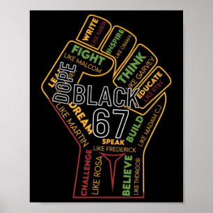 Drug Black 67 Black History Month Six Seven Meme _ Poster