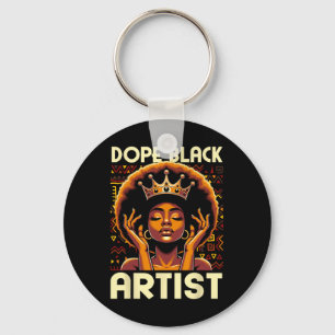 Drug Black Artist African American Art Teacher Afr Key Ring