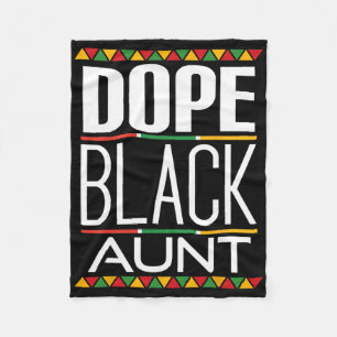 Drug Black Aunt Black History Month Fleece Blanket