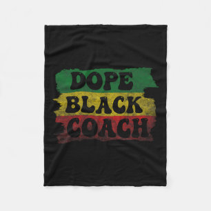 Drug Black Coach African American Black History Mo Fleece Blanket