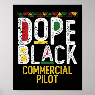 Drug Black Commercial Pilot Black History Month Poster
