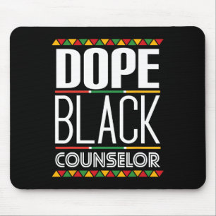 Drug Black Counsellor Black History Month Mouse Pad