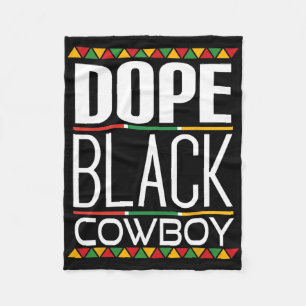 Drug Black Cowboy Black History Month Fleece Blanket