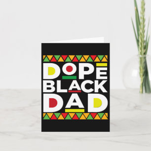Drug Black Dad Afro American African Fathers Day J Card