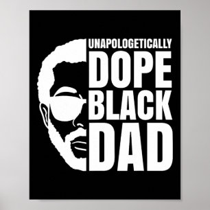 Drug Black Dad Afro American African Fathers Day J Poster