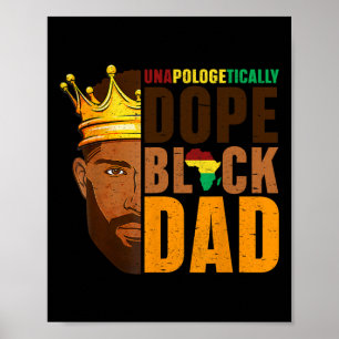 Drug Black Dad Afro American African Fathers Day J Poster
