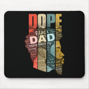 Drug Black Dad For Men Dad History Month Mouse Pad