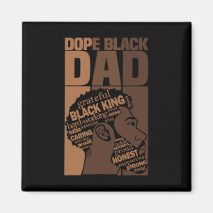 Drug Black Dad History Month Juneteenth Black Fath Magnet