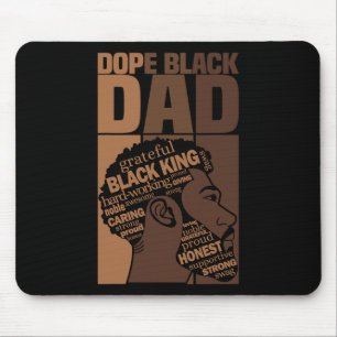 Drug Black Dad History Month Juneteenth Black Fath Mouse Pad
