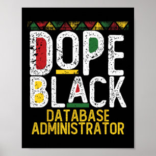 Drug Black Data Entry Clerk Black History Month Poster