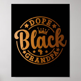 Drug Black Grandpa Melanin African American Black  Poster