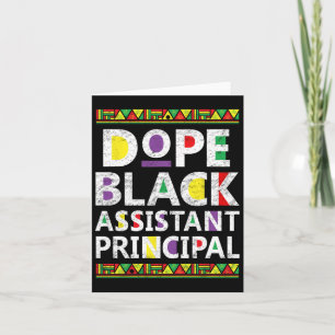 Drug Black Istant Principal African American Job P Card