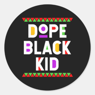Drug Black Kid African American Black History Mont Classic Round Sticker