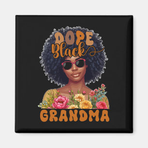 Drug Black Proud Grandma Costume Black Afro Woman Magnet
