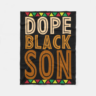 Drug Black Son African American Black History Mont Fleece Blanket