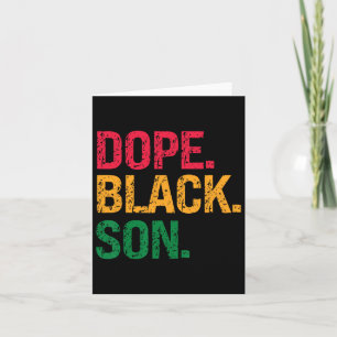 Drug Black Son Black History Juneteenth  Card