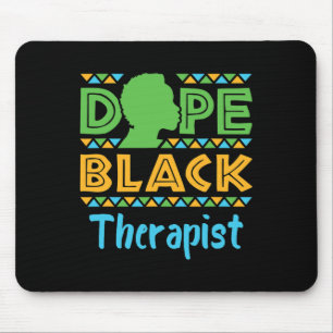 Drug Black Therapist Mental Health Counseling Psyc Mouse Pad